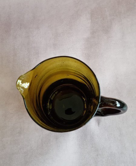 Kanna glas brun hög