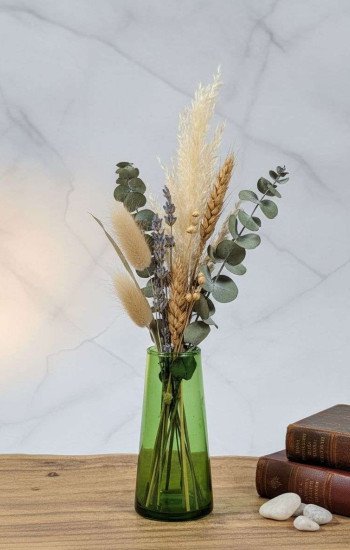 Liten Vas av Återvunnet Glas - Grön  Liten Vas av Återvunnet Glas - Grön