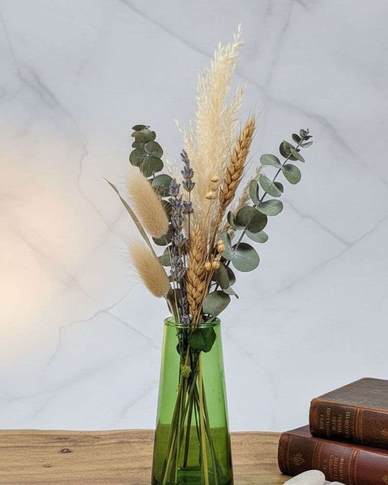 Liten Vas av Återvunnet Glas - Grön  Liten Vas av Återvunnet Glas - Grön