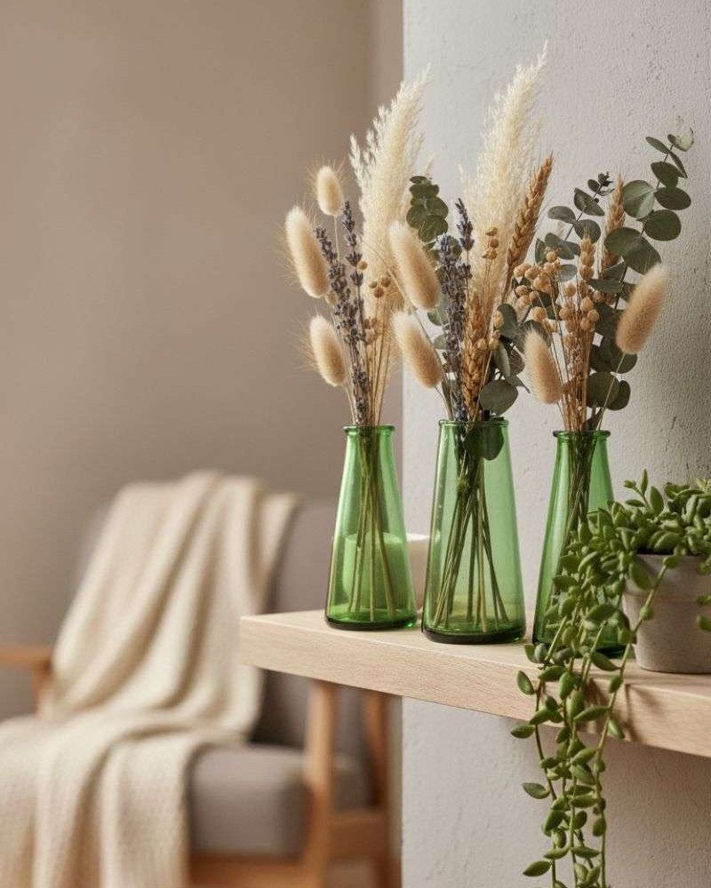 Liten Vas av Återvunnet Glas - Grön  Liten Vas av Återvunnet Glas - Grön