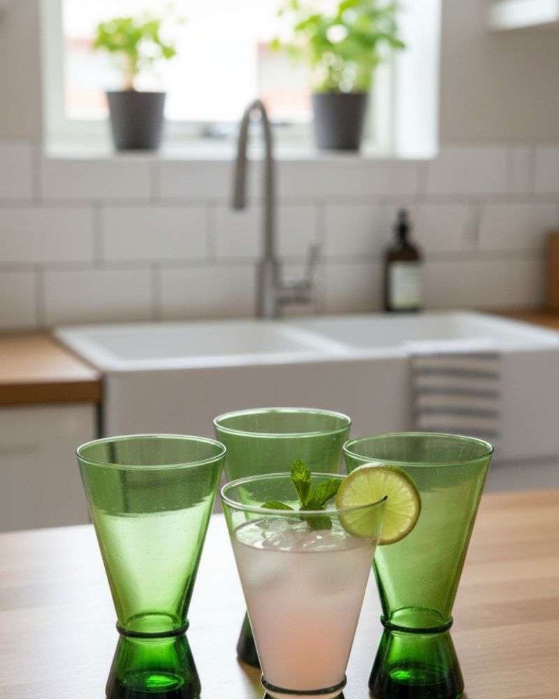 Vinglas av Återvunnet Glas Vinglas av Återvunnet Glas