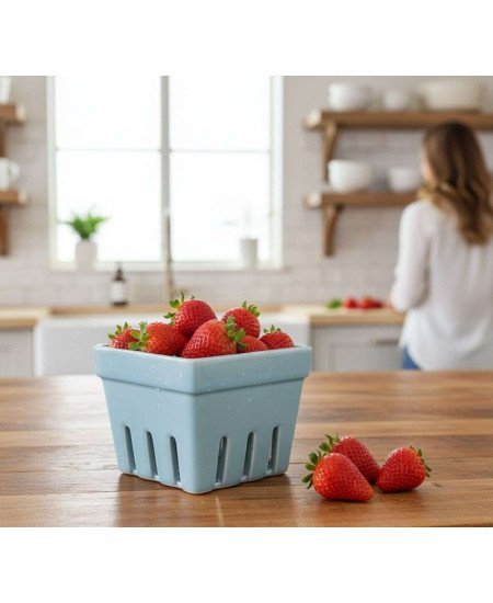 Ceramic berry basket