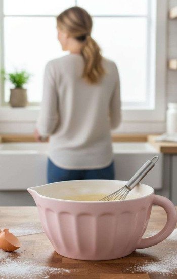 Rosa Bakskål med Hällpip