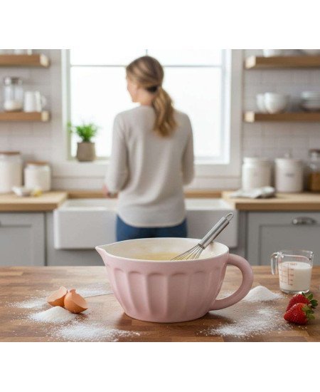 Rosa Bakskål med Hällpip