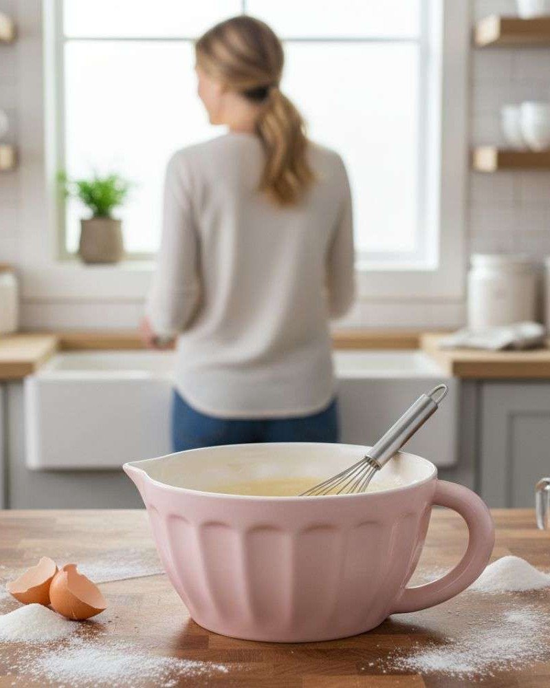 Rosa Bakskål med Hällpip