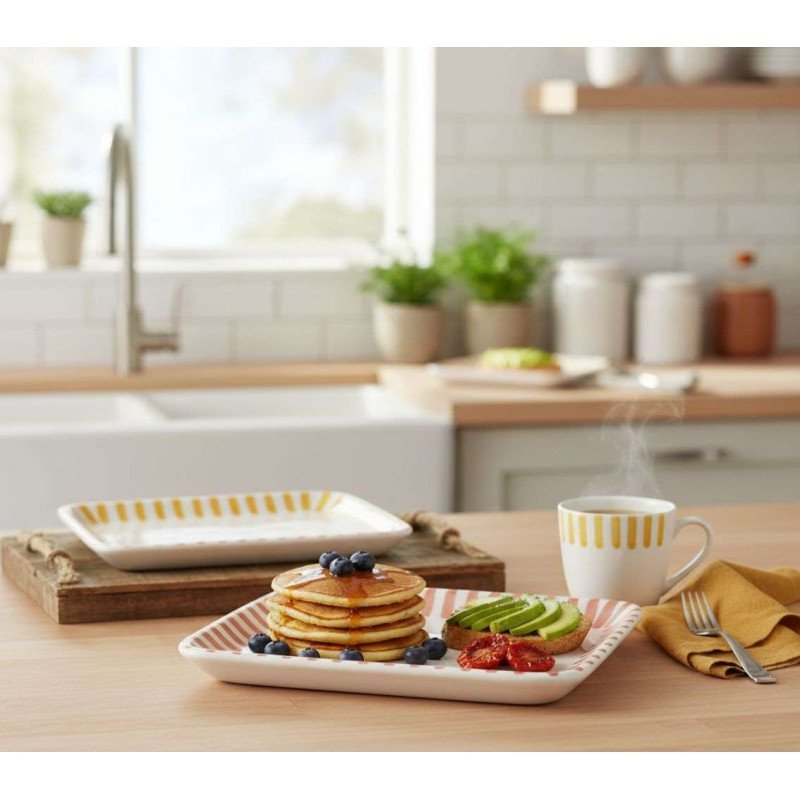 Plate -Striped Multi