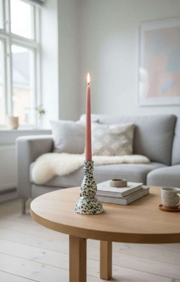 Handgjord Ljusstake Keramik