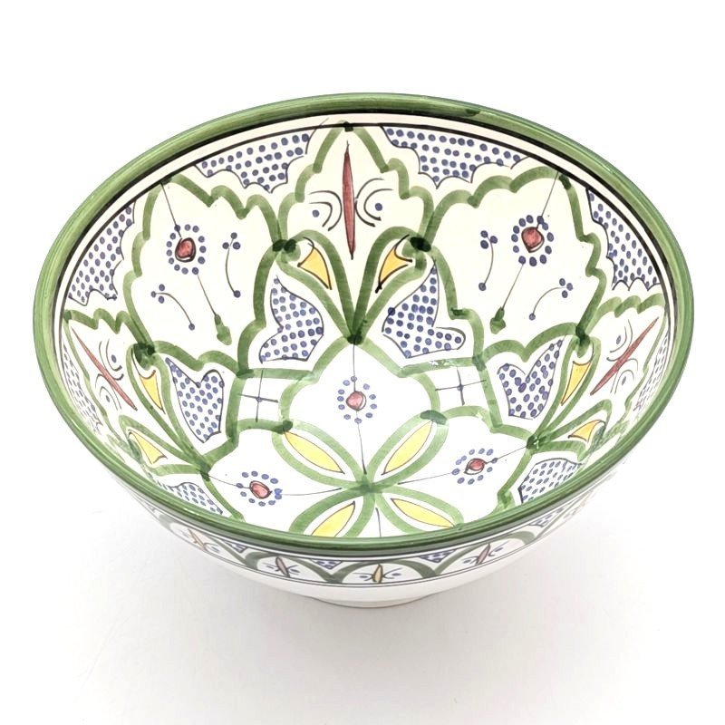 keramik skål MultiGrön Klassisk 10,15,18,27cm