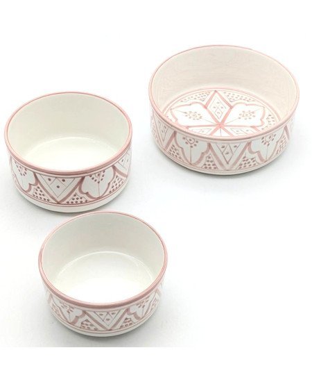 Keramik skål Rosa - 12,16,18,25 cm