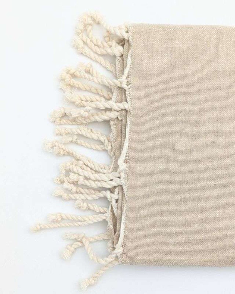 Hamamhandduk / Fouta Beige  & Vit Hamamhandduk / Fouta Beige  & Vit