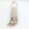 Hamamhandduk / Fouta Beige  & Vit