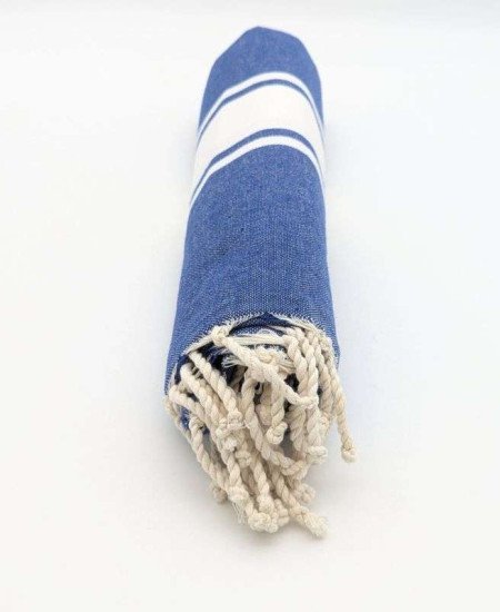 Hamamhandduk / Fouta Blå & Vit
