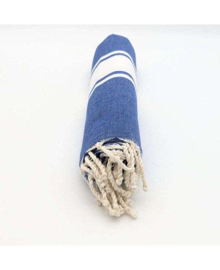 Hamamhandduk / Fouta Blå & Vit