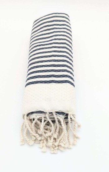 Svart-  Vit randig Hamamhandduk Svart-  Vit randig Hamamhandduk