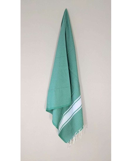 Hamamhandduk / Fouta Grön & Vit
