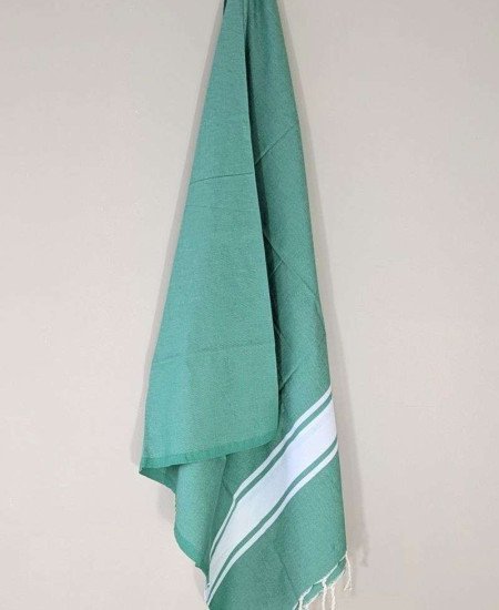 Hamamhandduk / Fouta Grön & Vit