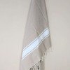 Hamamhandduk / Fouta Beige  & Vit