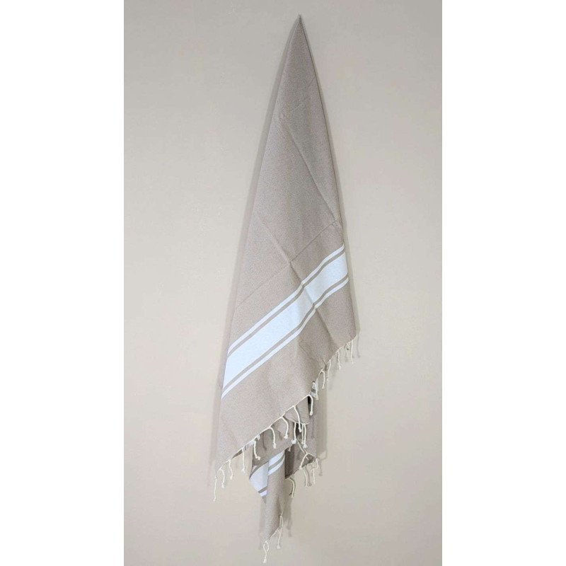 Hamamhandduk / Fouta Beige & Vit Hamamhandduk / Fouta Beige & Vit