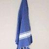 Hamamhandduk / Fouta Blå & Vit