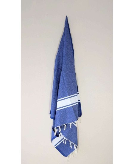 Hamamhandduk / Fouta Blå & Vit
