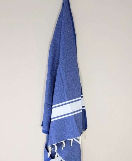 Hamamhandduk / Fouta Blå & Vit