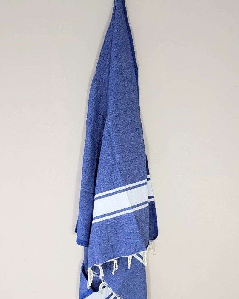 Hamamhandduk / Fouta Blå & Vit