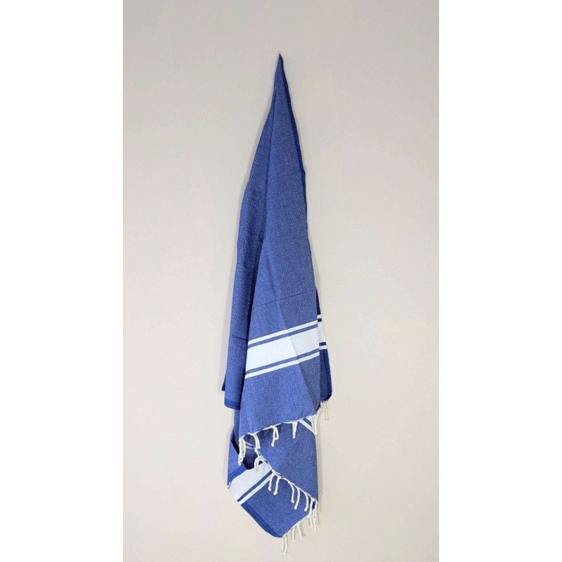Hamamhandduk / Fouta Blå & Vit