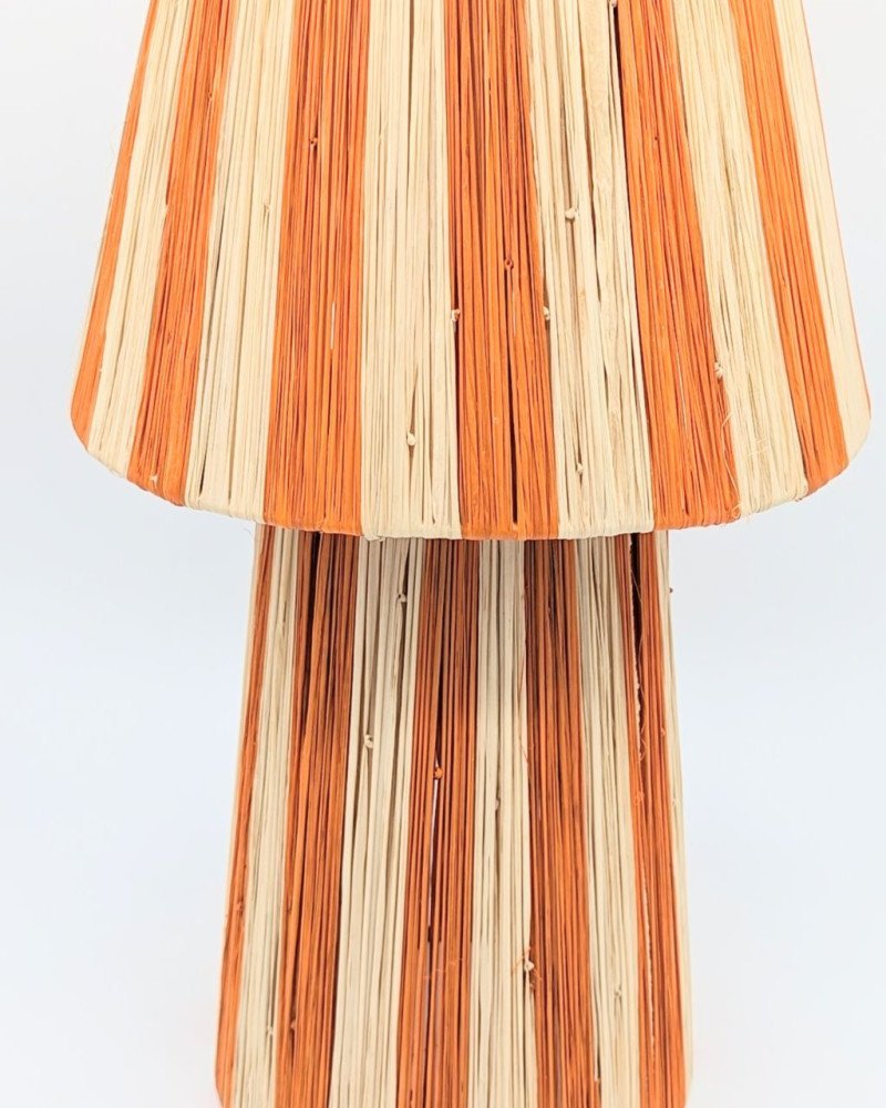 Bordslampa Randig Orange