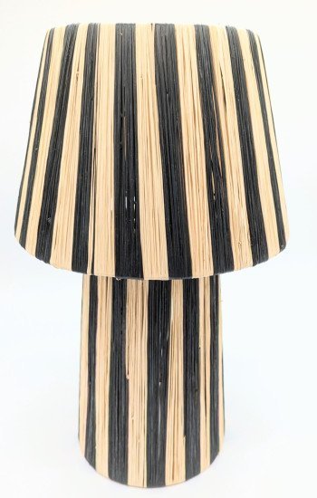 Bordslampa Randig Svart Bordslampa Randig Svart