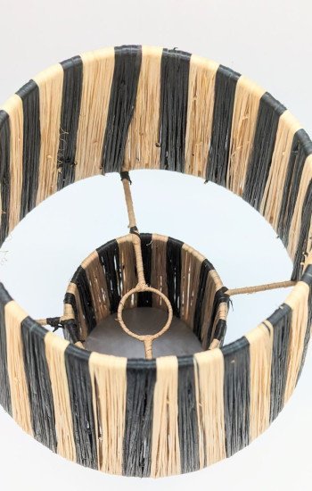 Bordslampa Randig Svart Bordslampa Randig Svart