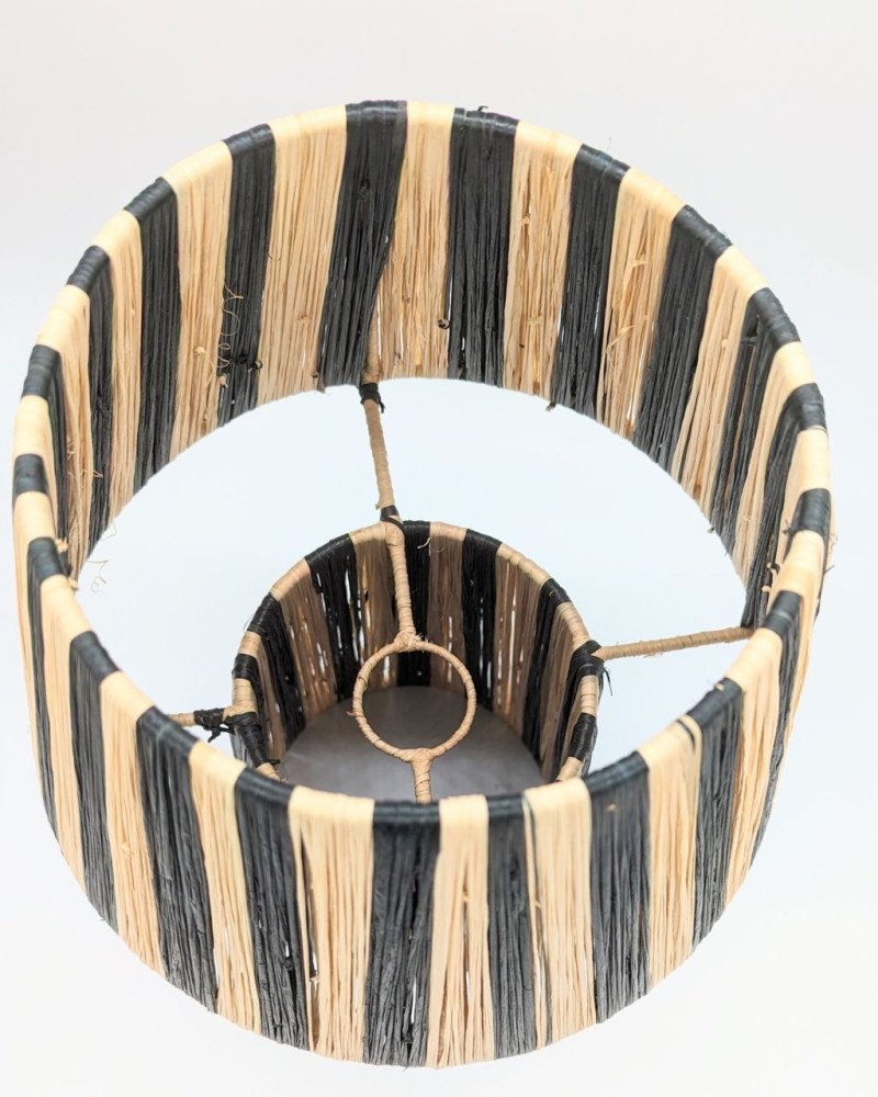 Bordslampa Randig Svart