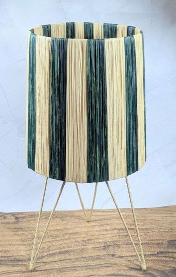 Bordslampa Randig Grön-SM Bordslampa Randig Grön-SM