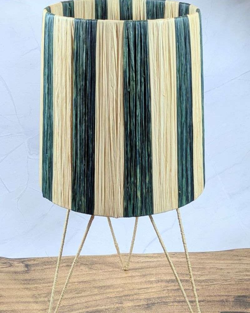 Bordslampa Randig Grön-SM Bordslampa Randig Grön-SM