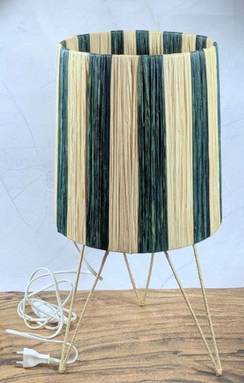 Bordslampa Randig Grön-SM Bordslampa Randig Grön-SM