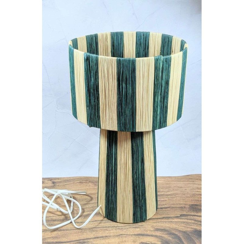Bordslampa Randig Grön