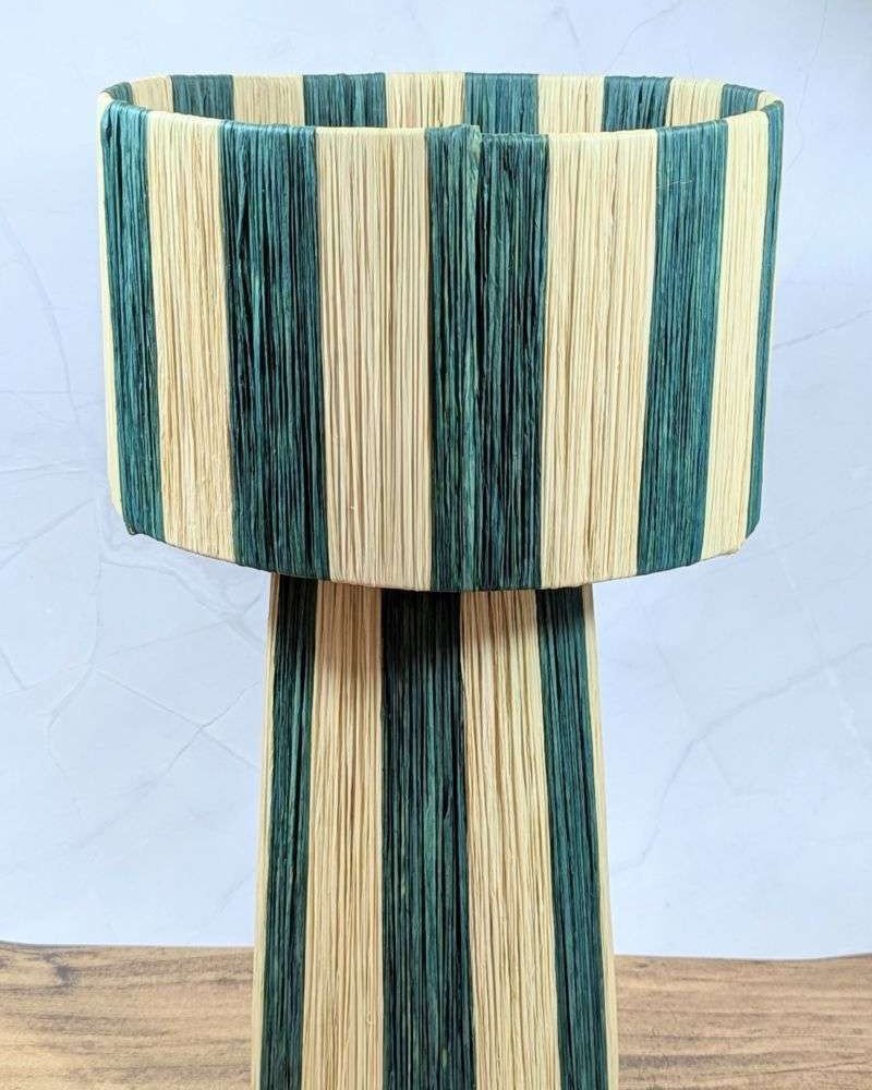 Bordslampa Randig Grön Bordslampa Randig Grön