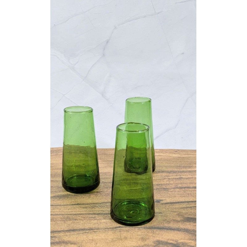  Liten Vas av Återvunnet Glas - Grön