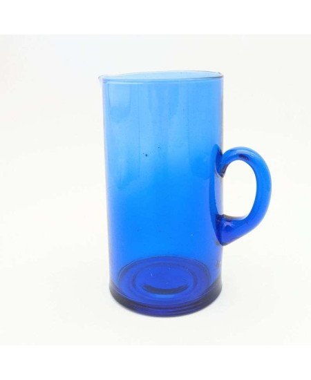 kanna i återvunnet glas -Blå