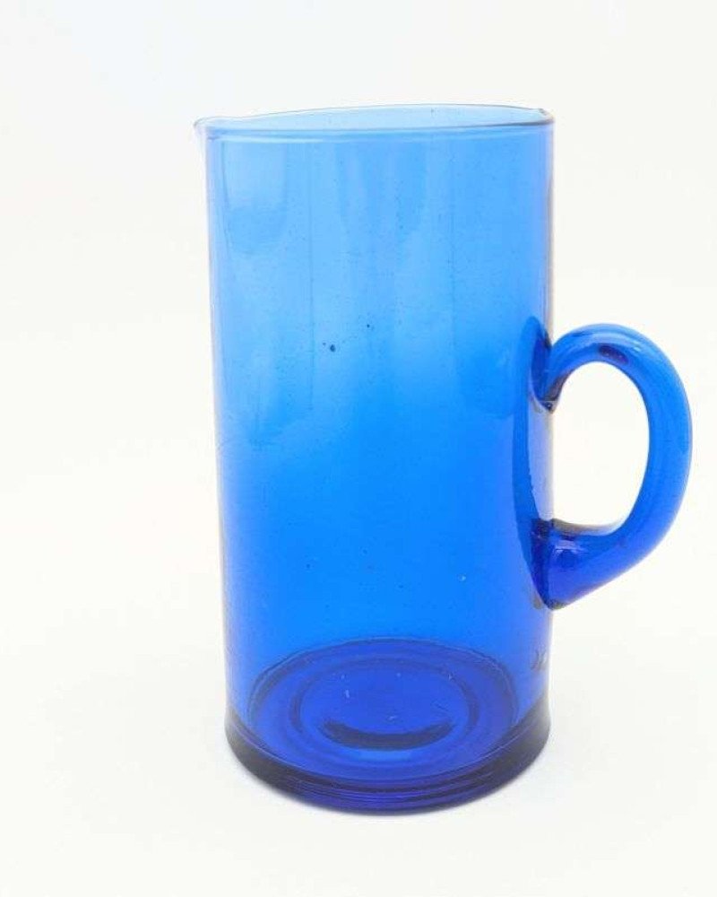 kanna i återvunnet glas -Blå kanna i återvunnet glas -Blå