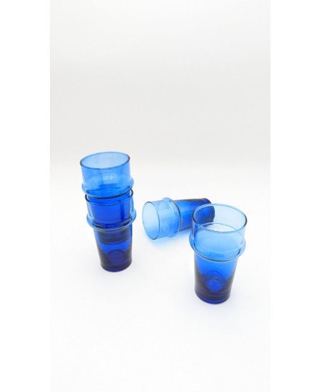 Glas blå 10cm