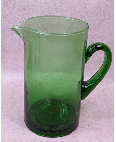 kanna i återvunnet glas -Grön