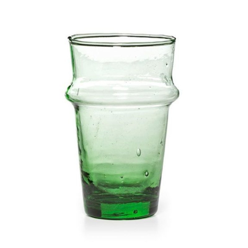 Glas grön13cm