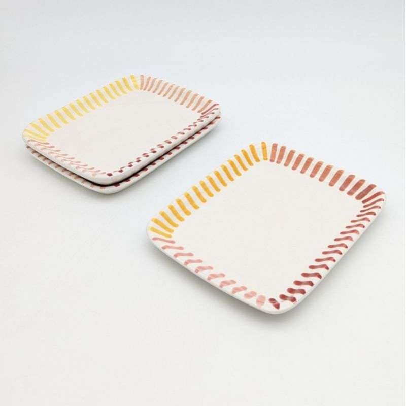 Plate -Striped Multi