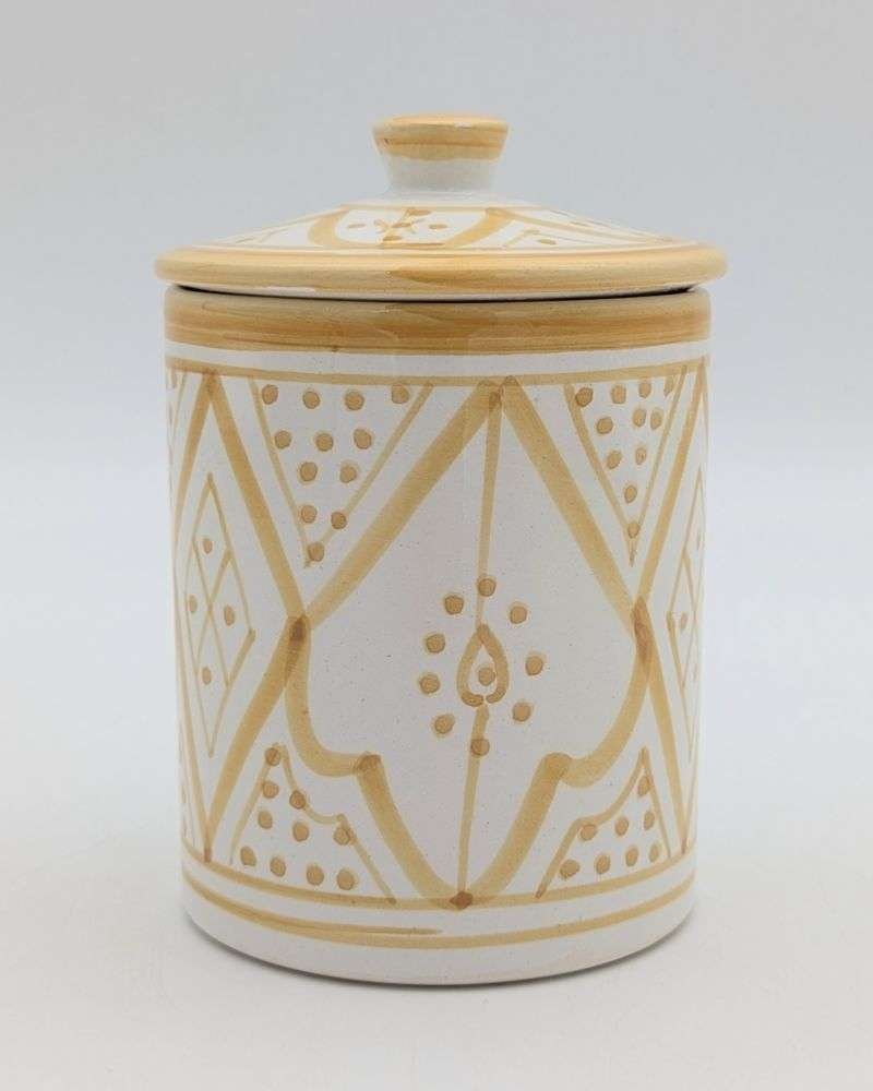 liten Gultvit Keramikburk liten Gultvit Keramikburk