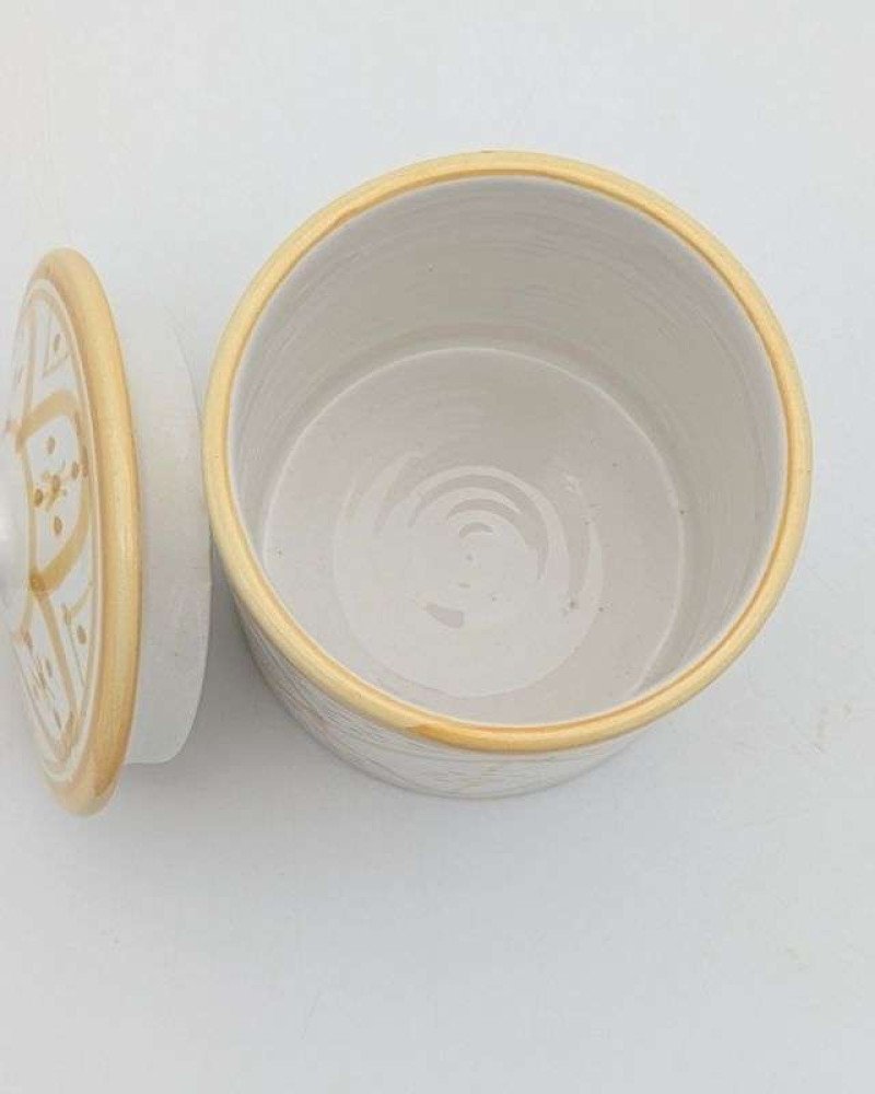 liten Gultvit Keramikburk liten Gultvit Keramikburk