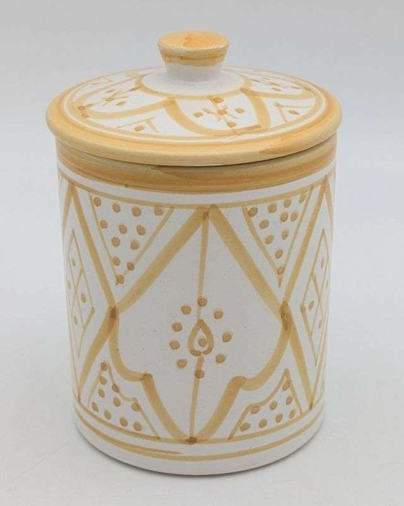 liten Gultvit Keramikburk liten Gultvit Keramikburk