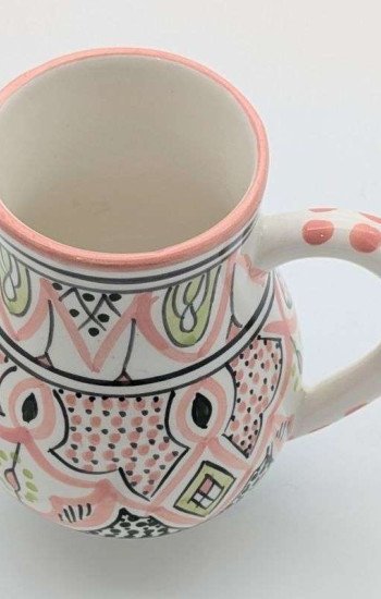 Keramikkanna -Rosa&grönt Keramikkanna -Rosa&grönt