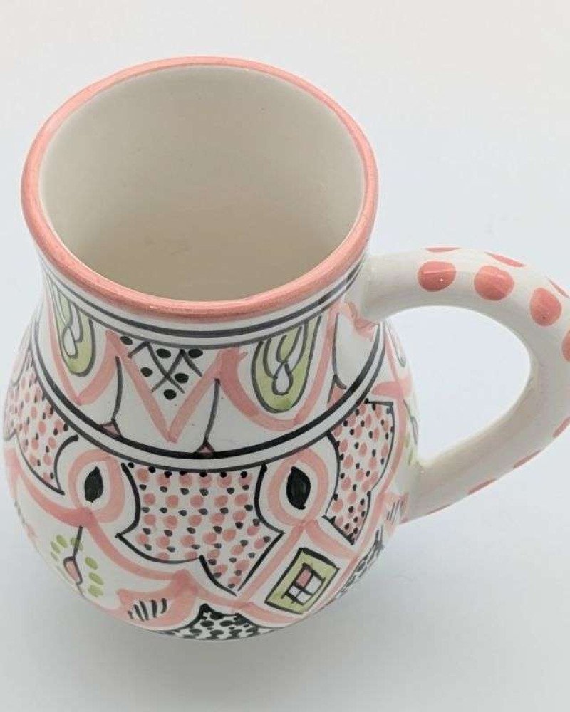 Keramikkanna -Rosa&grönt Keramikkanna -Rosa&grönt