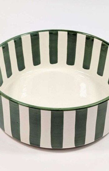 Rund djup skål Grön-15-18-25cm