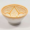 Orange och vit keramik skål - 12,16,20 cm